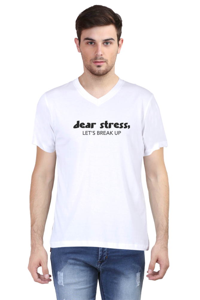 VNeck Printed Tshirt for Men
