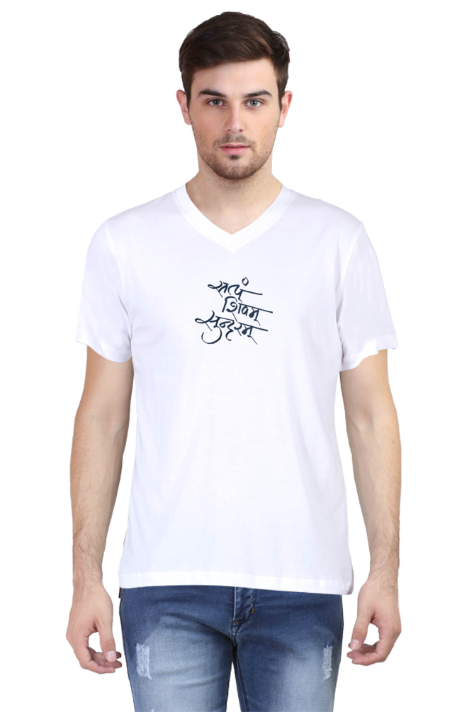 Satyam Shivam Sundaram Vneck T-Shirt