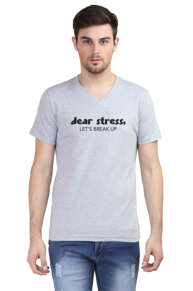 VNeck Printed Tshirt for Men