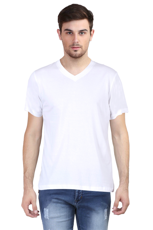 V-Neck Plain T-Shirt