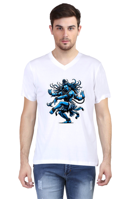 Shiva Male Vneck Half Sleeve T-Shirt