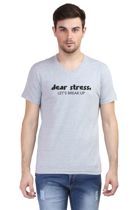 VNeck Printed Tshirt for Men